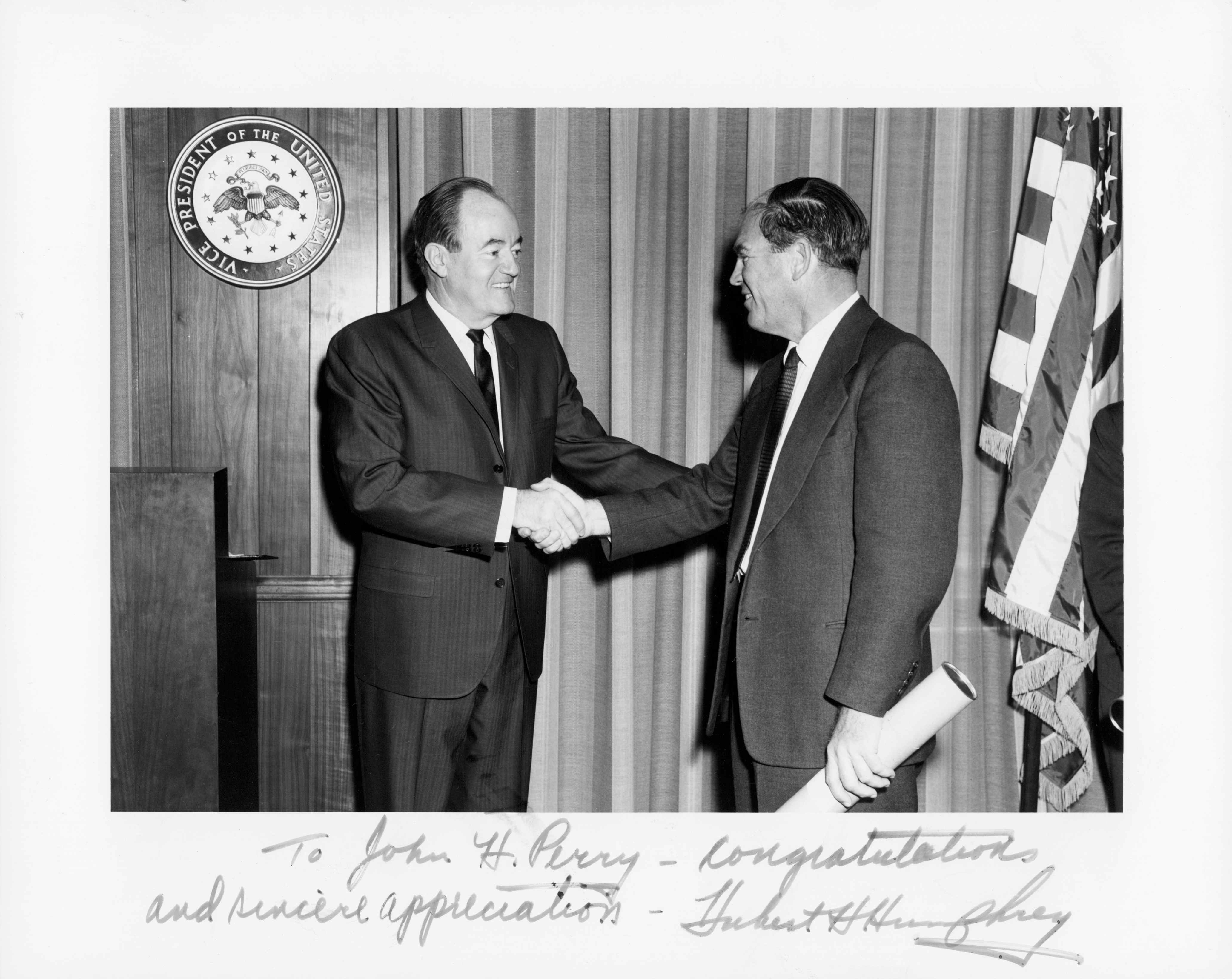 Dad Receiving Award from H Humphrey