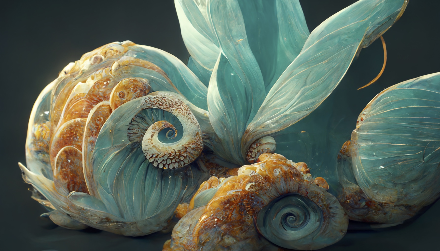 Renderman a beautiful glass chambered nautilus 3D unreal engine f0e7d2ef a084 4beb 9f32 4f11b11bf76a