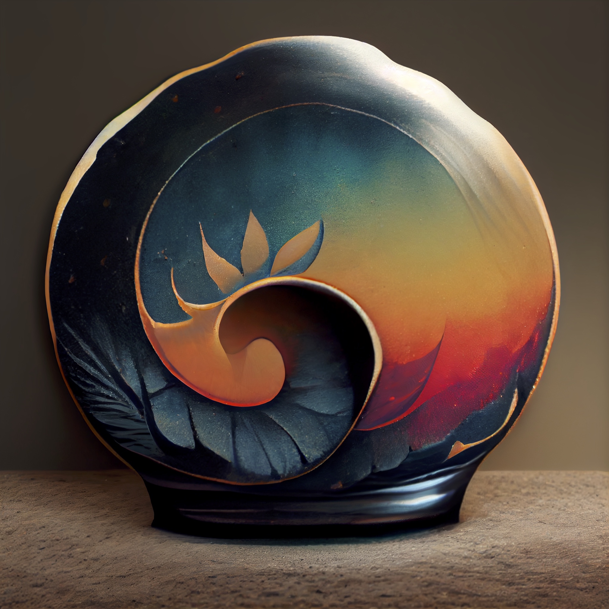 Renderman a beautiful nautilus shell on the beach 3D unreal eng 0f9602a5 8a82 4a52 8b7b e20647928b8c
