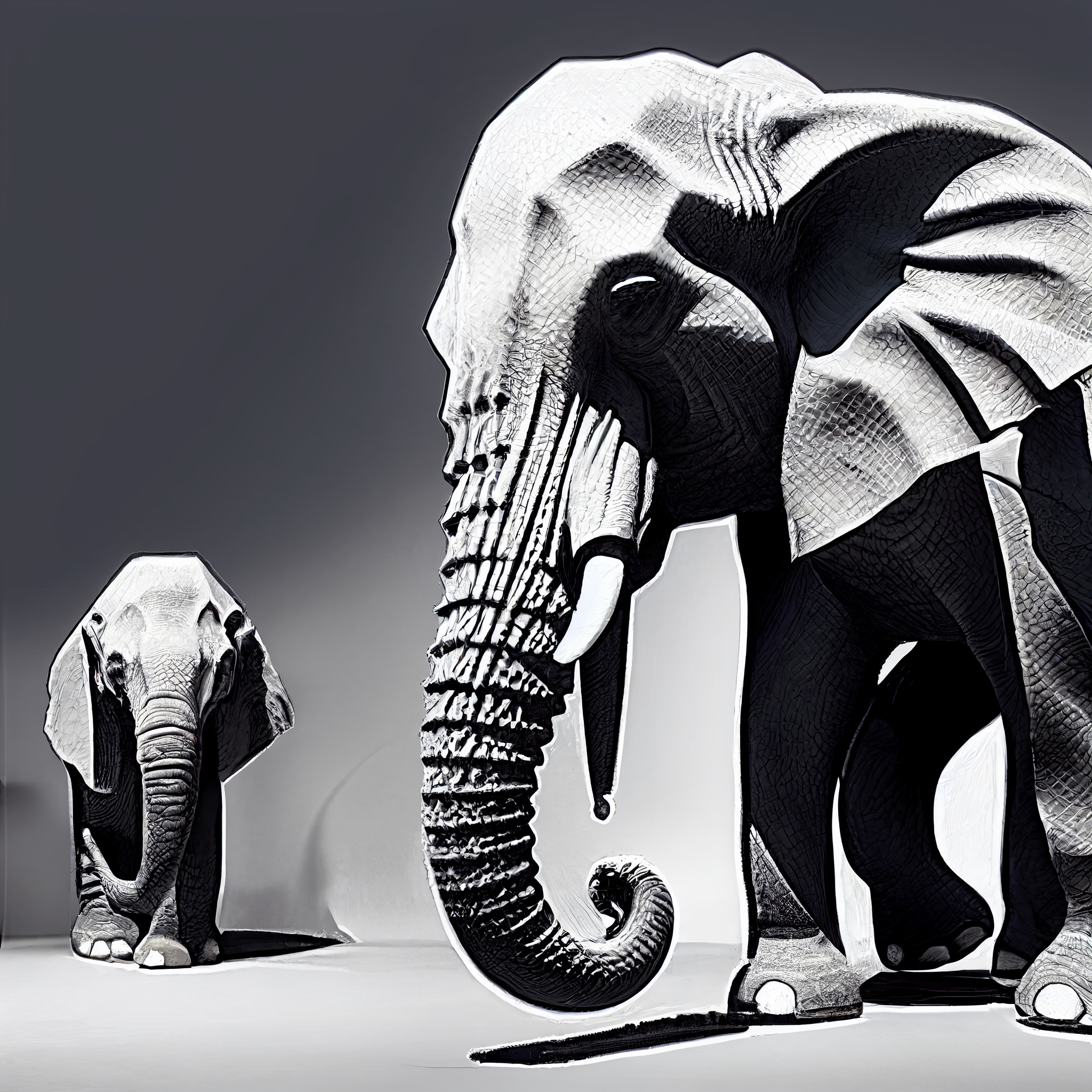 Renderman a giant crystaline elephant detailed hyper realistic 3ff1a926 bd3c 40fa 8dba b4d6ef8bfb62