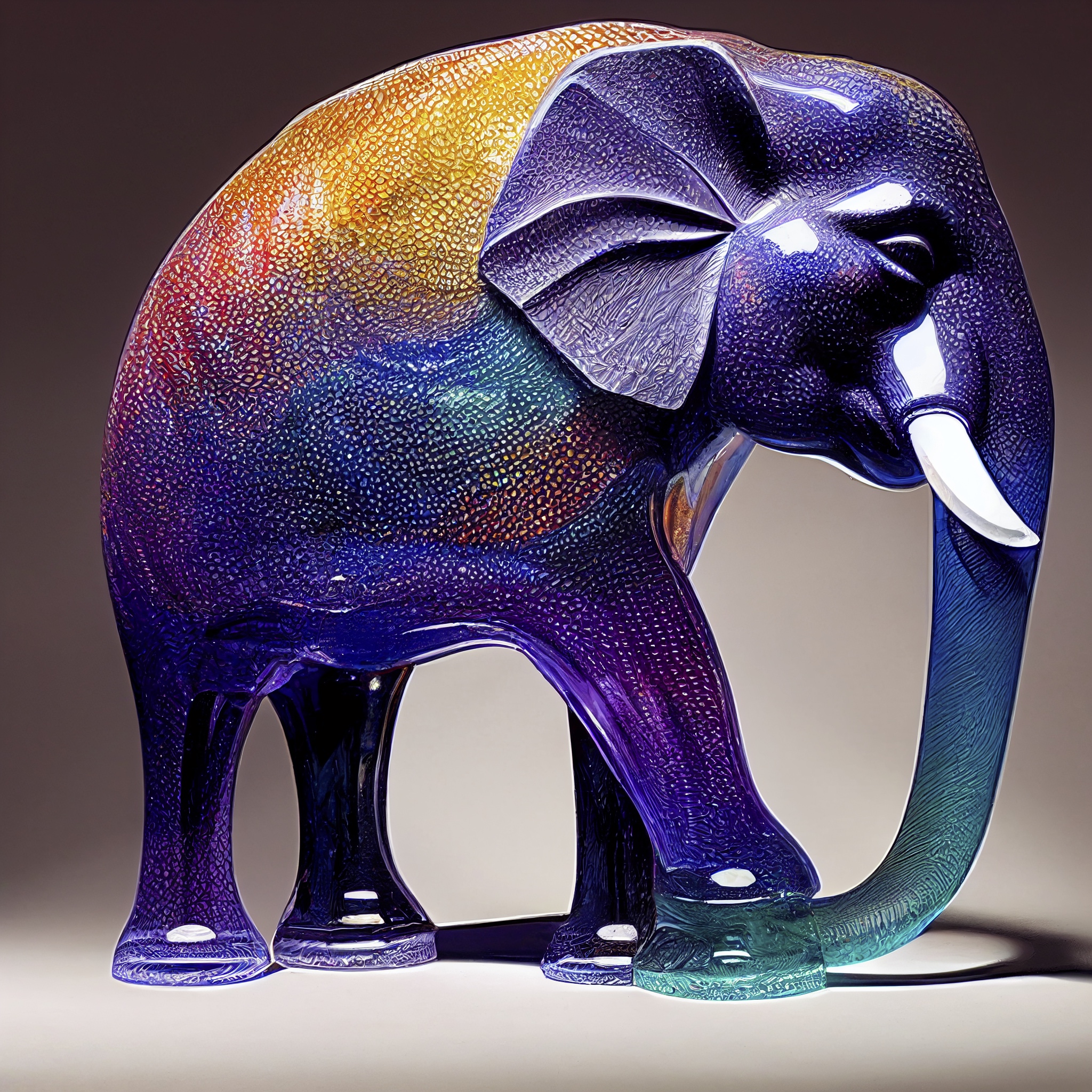 Renderman a giant crystaline elephant made of colored glass det 0abb9d6e 3ecd 475c ac3d c38a905898ba