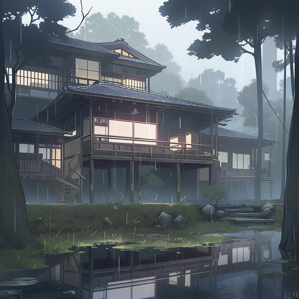 Renderman a rainy day at Falling Waters style scenic ef58539d 8d55 4979 b3d1 14234bde5262
