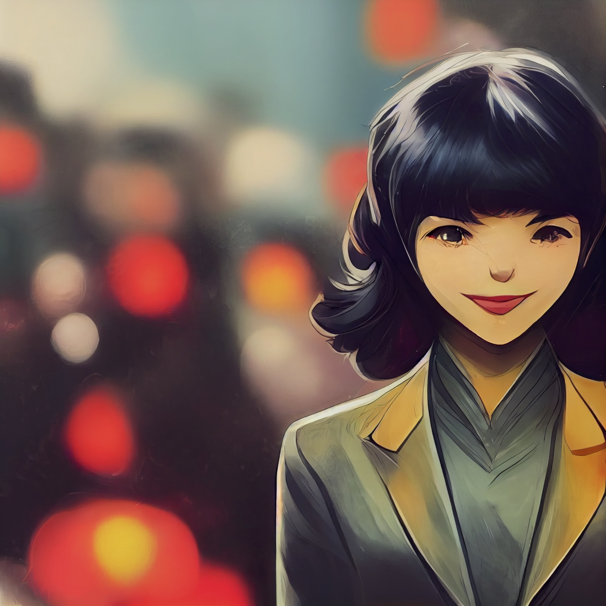 Renderman anime fine details portrait of Motoko Kusanagi in fro 0a539887 bd0b 41bc a358 ae121963236d