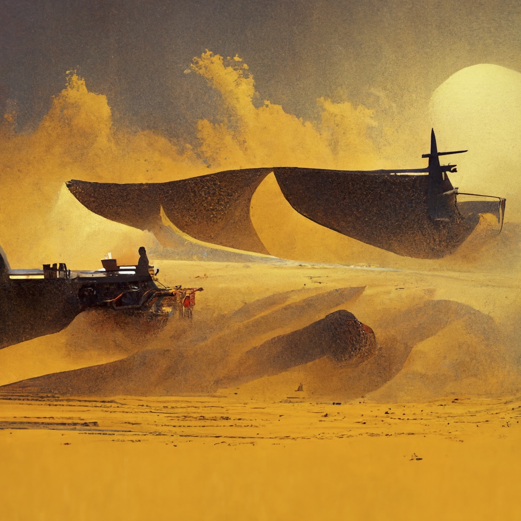 Renderman chris foss and syd mead style spice harvesters 9fcb410e 3307 4e5a 8f3f 978bcdd291b8