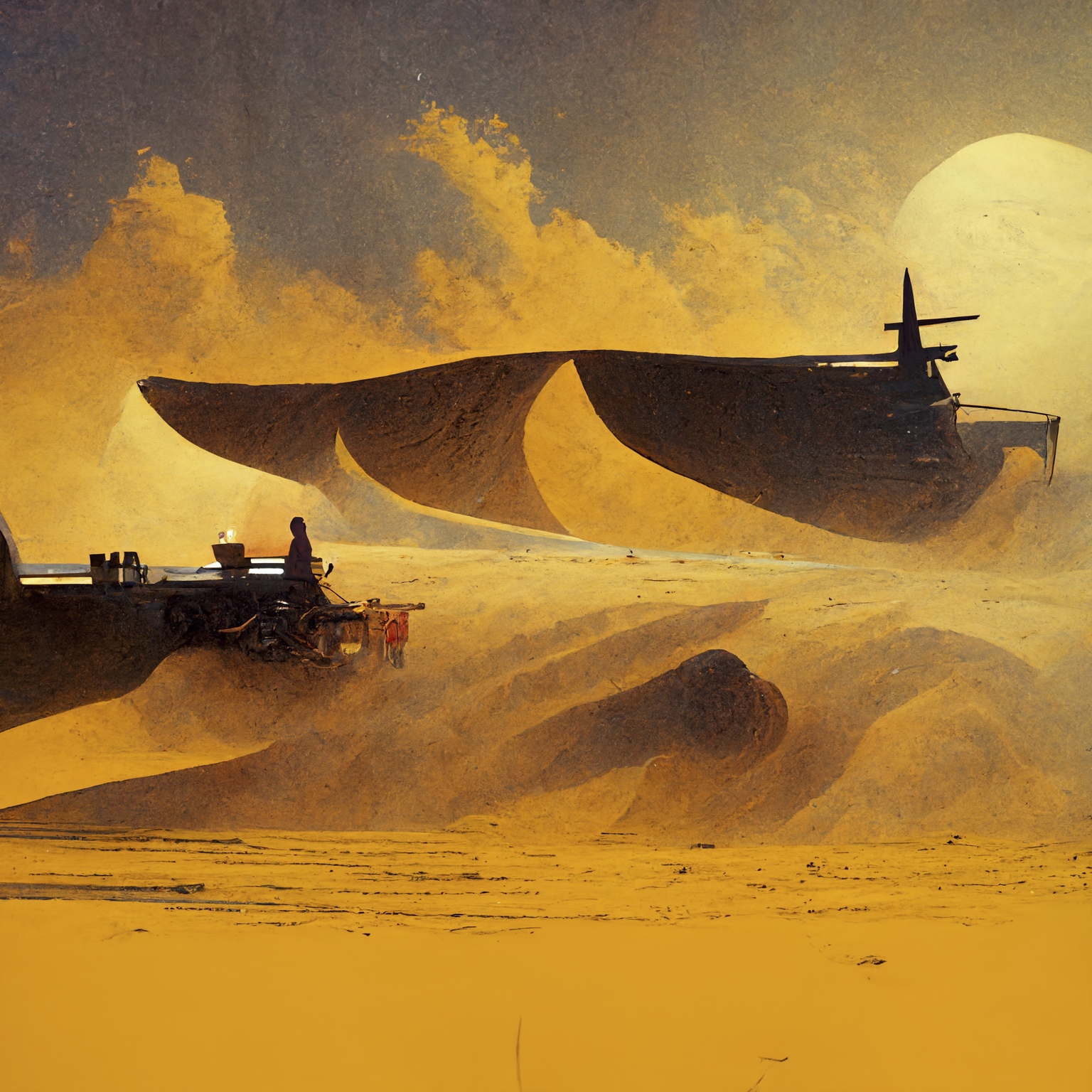 Renderman chris foss and syd mead style spice harvesters e1371d51 e256 4da2 ad57 bd2805409c33