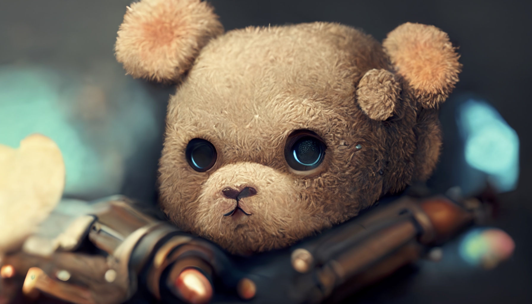 Renderman cute teddy bear holding a revolver detailed unreal en d6fb5cac a858 417f 98cf 1cf5dc55b1d3