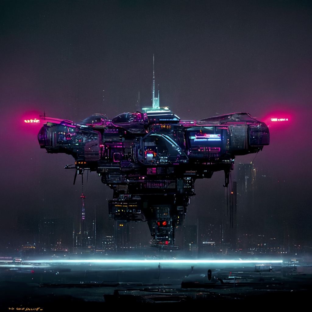 Renderman cyberpunk starship 017dd019 41c2 404d a346 f6325626b3e6