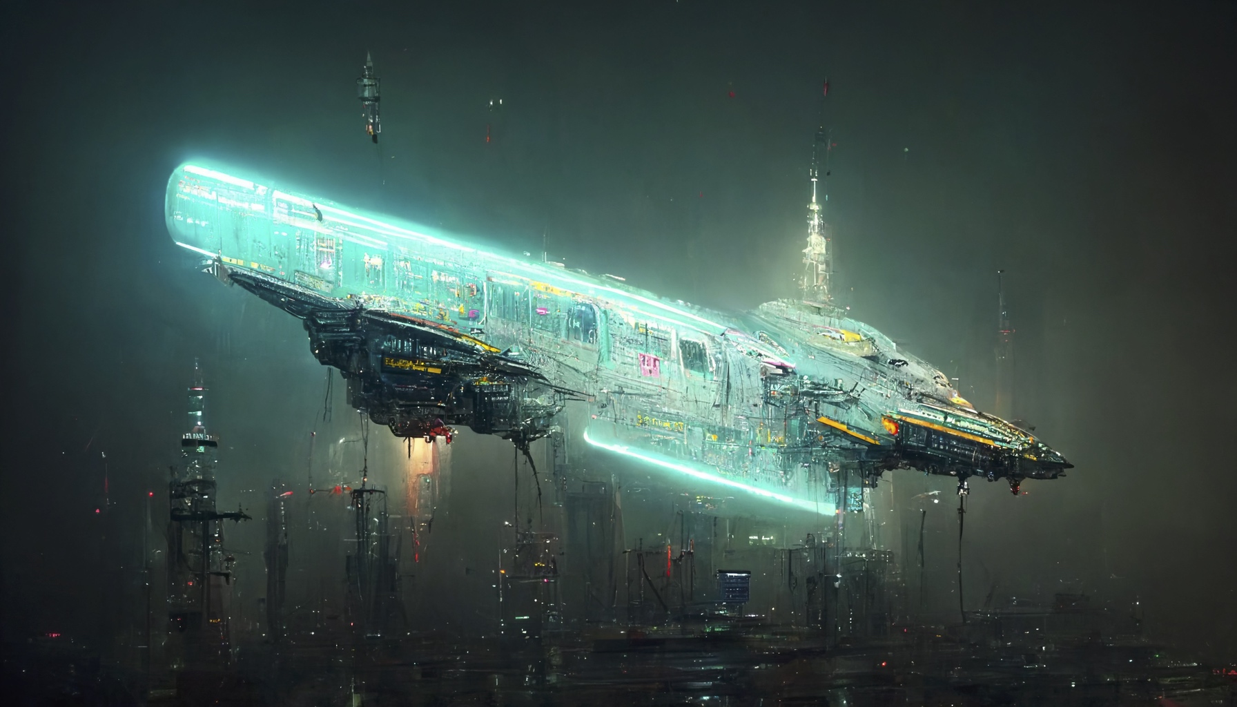 Renderman cyberpunk starship 2371cec0 89e1 4307 87b9 6d4fc0cfb5ef