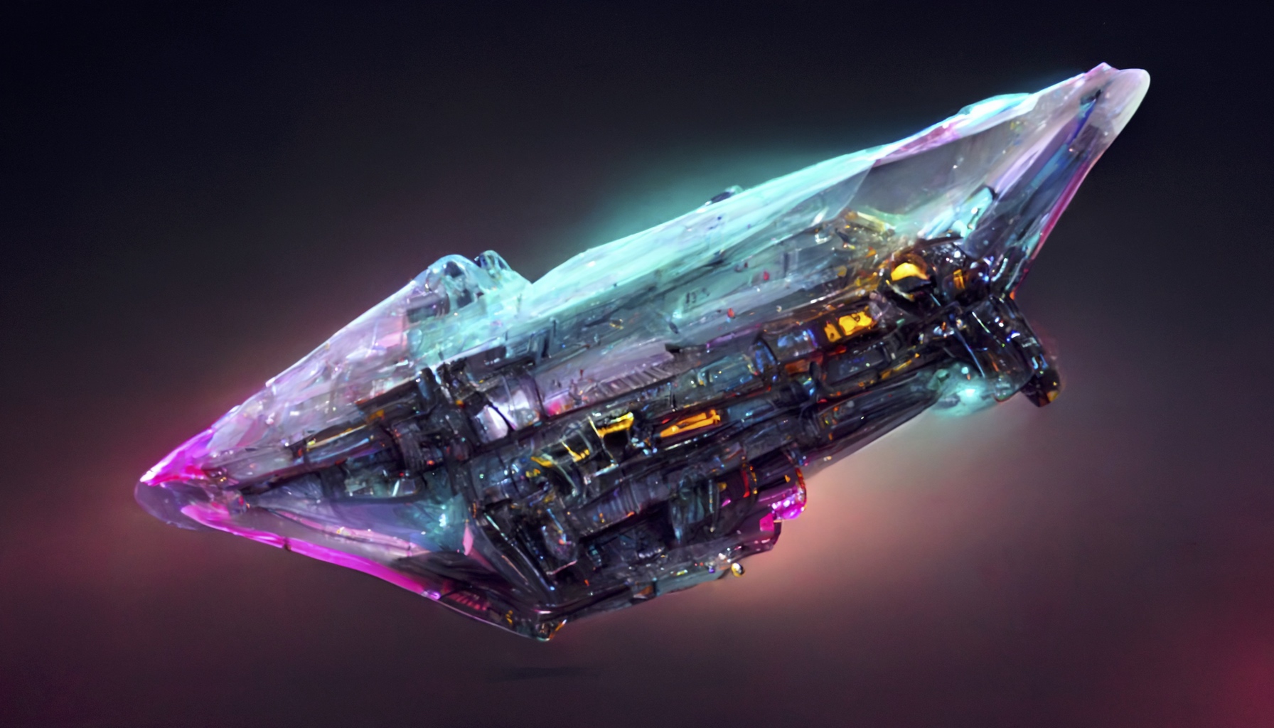 Renderman cyberpunk starship crystal highly detailed 587bc8c5 7fa1 4341 aacd 9d3311d5b51d
