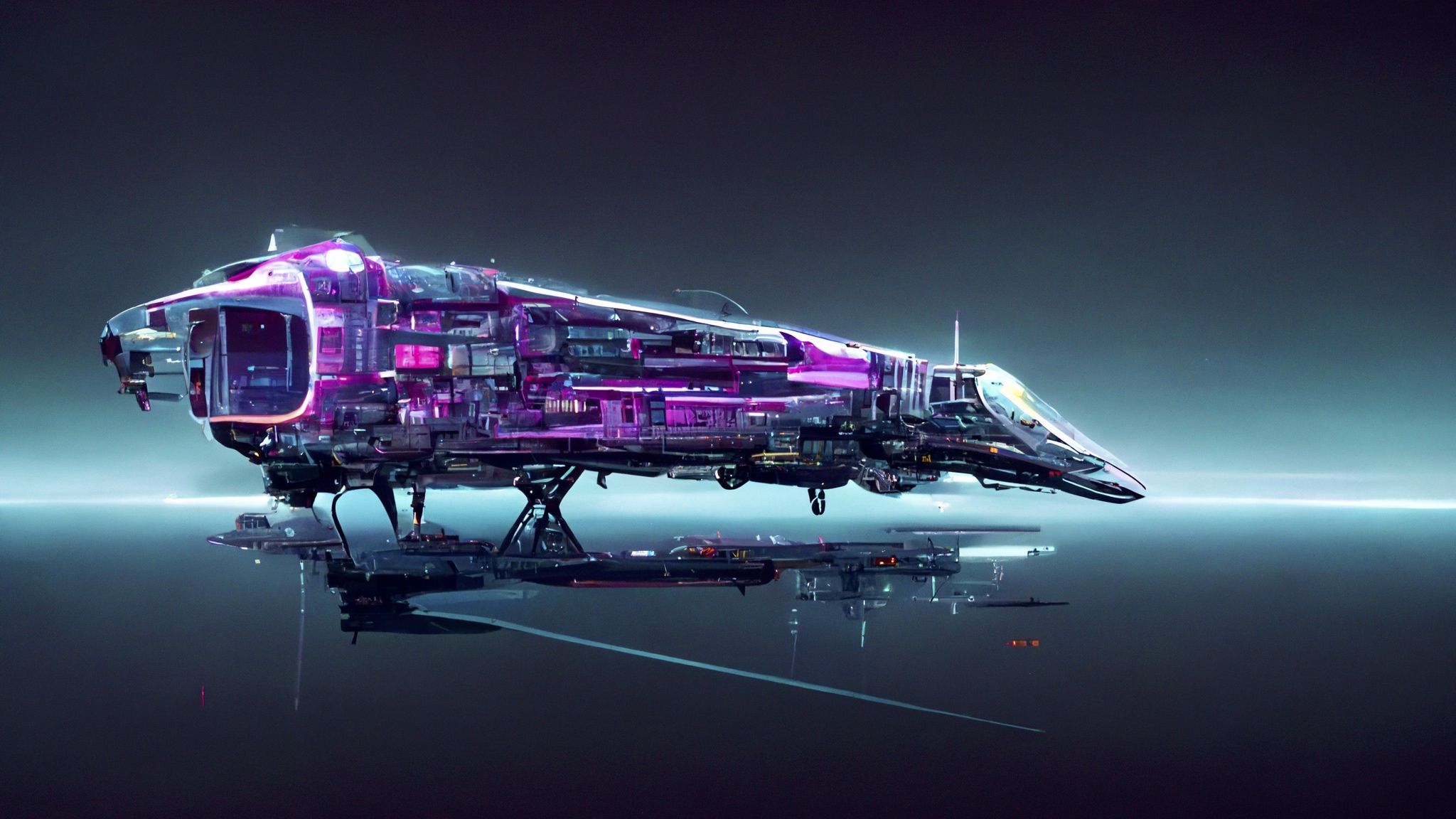 Renderman cyberpunk starship crystal highly detailed 60d62138 c36e 431d 8321 131231aa834d