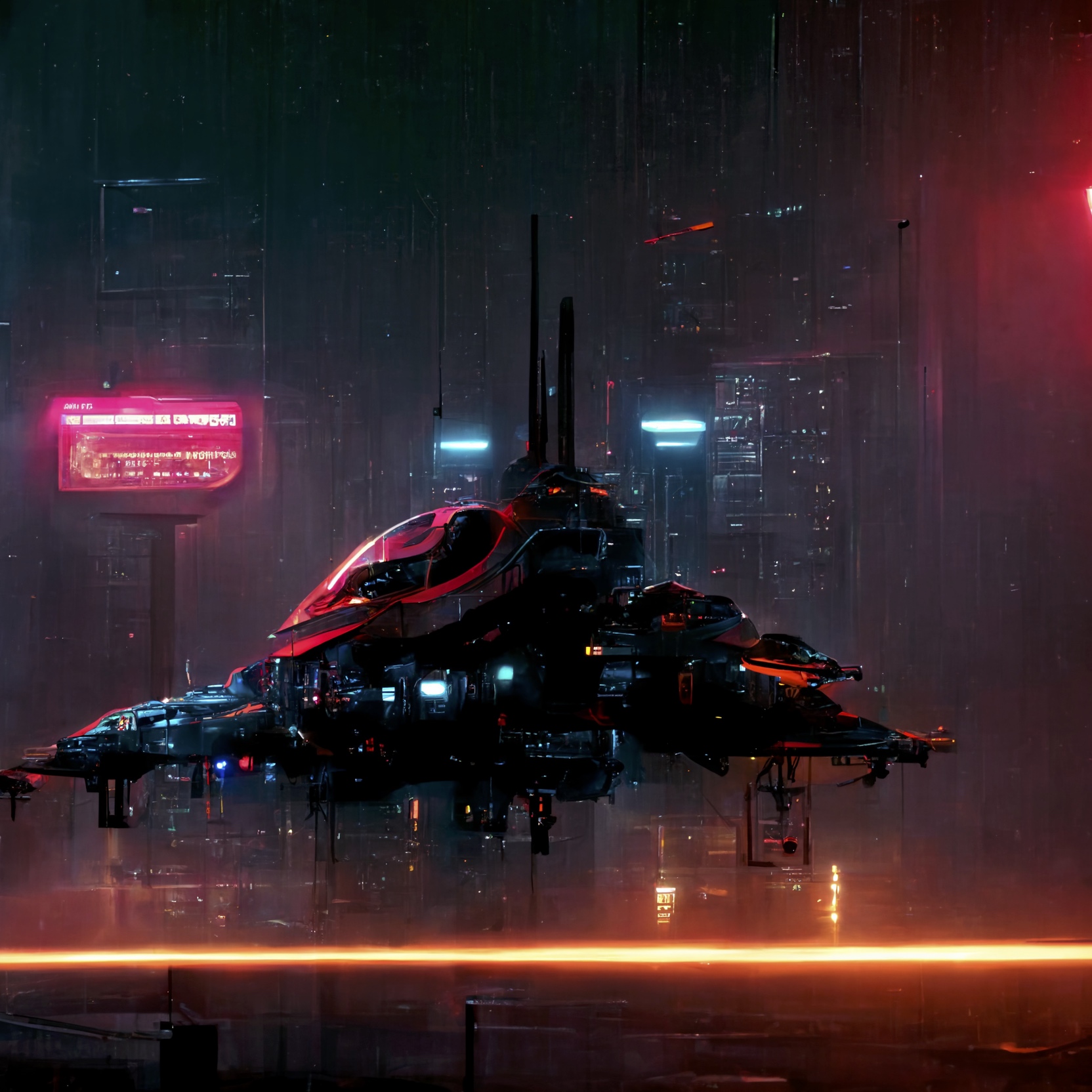 Renderman cyberpunk starship highly detailed Unreal Engine e68c17f4 45cb 4b97 8f8d 029dd5bd71c0
