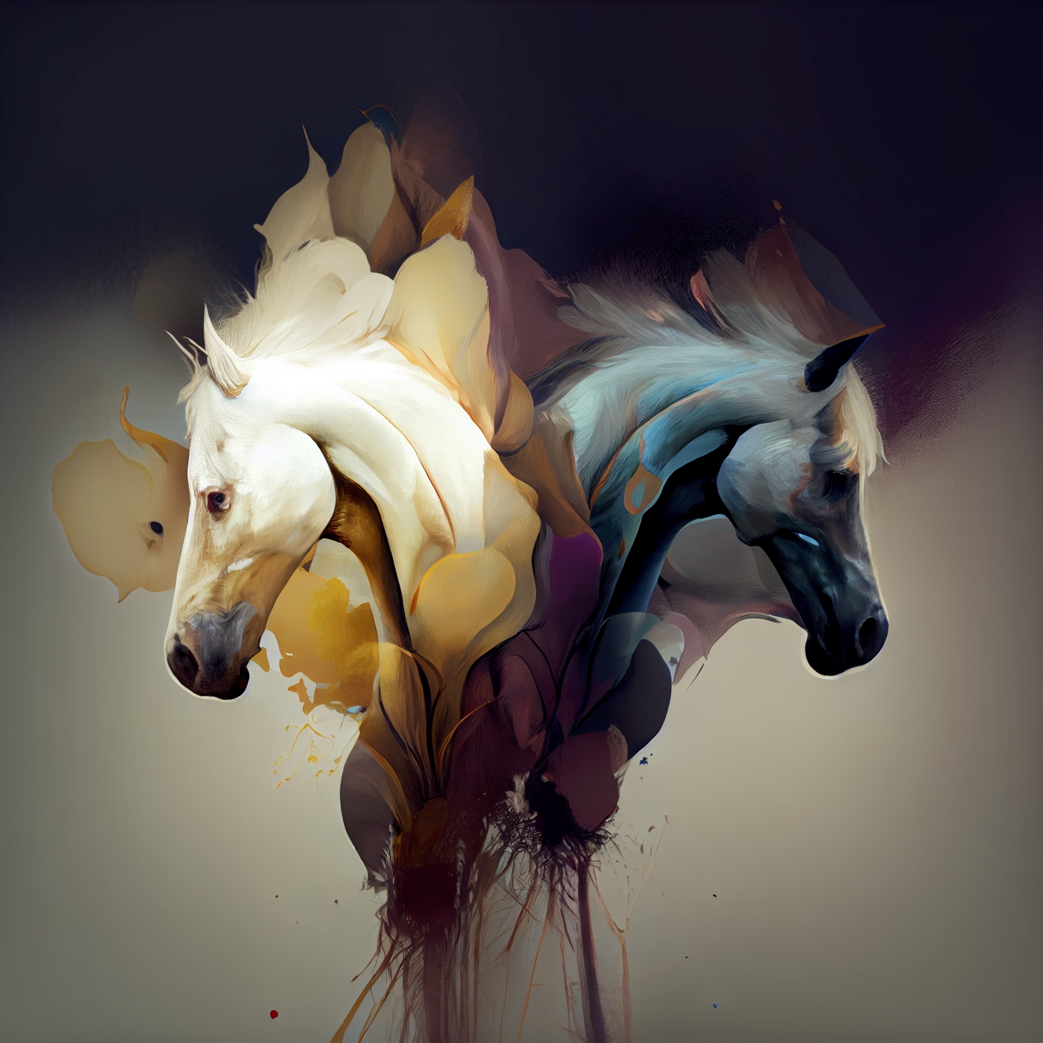 Renderman horses in muted colors 3c67a9a4 81a7 412e a3c4 533643a7a732