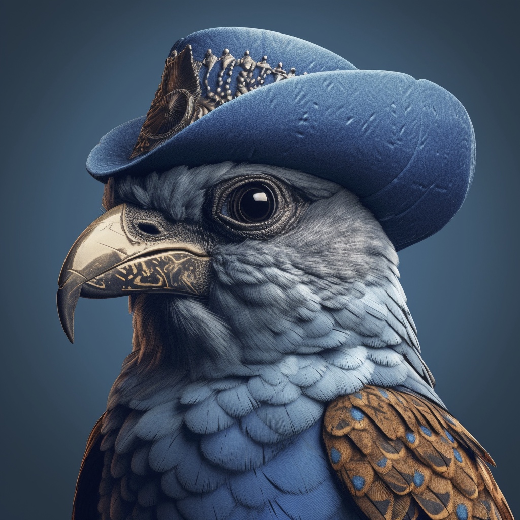 Renderman A Twitter profile picture of a majestic blue hawk w a2a6025a 0636 4dc6 8106 ace1fb3c38ef 3
