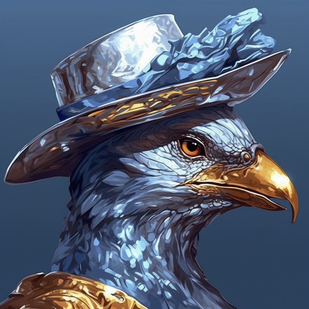 Renderman A Twitter profile picture of a striking silver hawk e42edd8c 2dc3 4f6d aac0 9ef9f26a1544 0