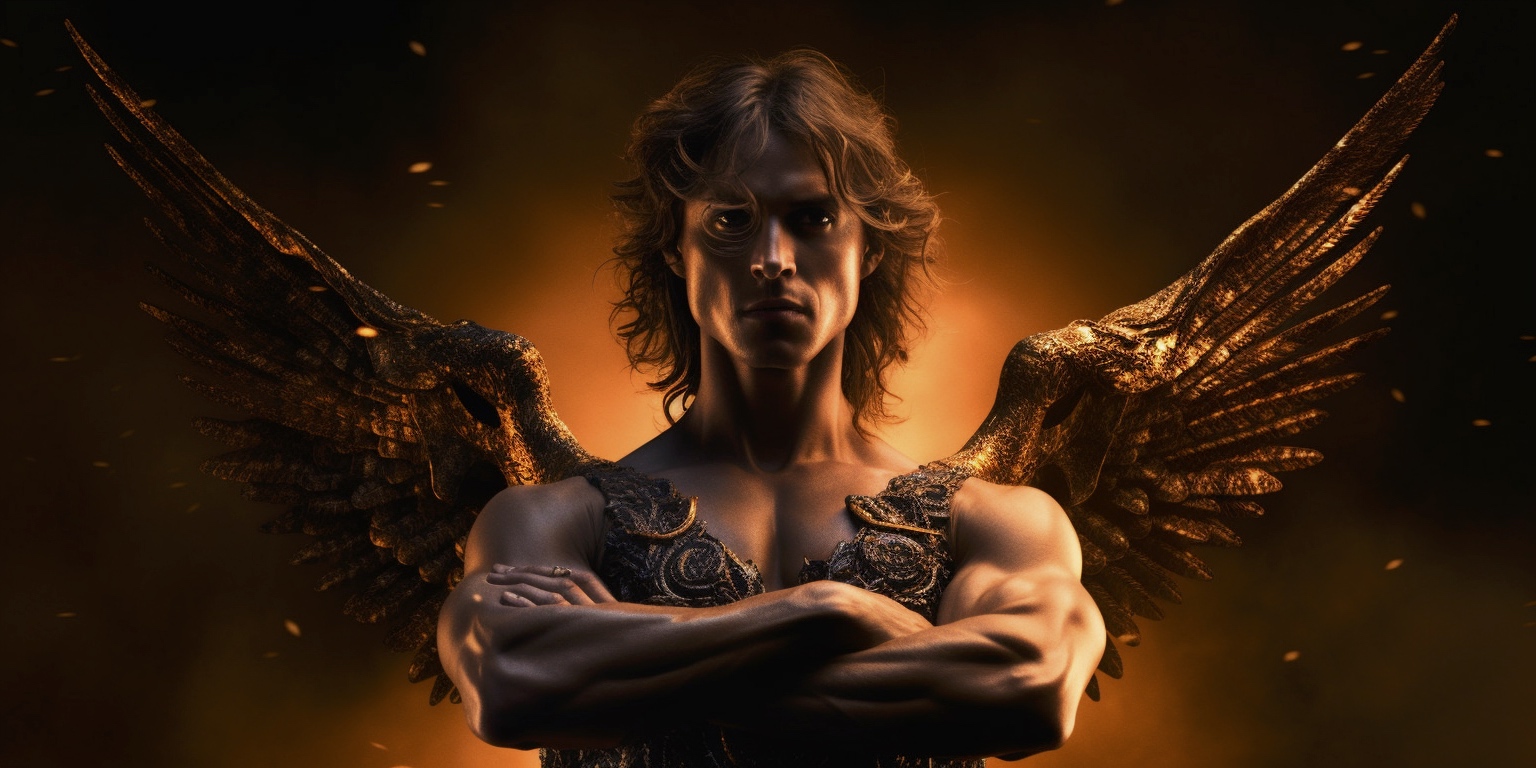 Renderman A cinematic pose of the archangel Michael locked in e41ccde6 fac7 49d5 85cb d637f7f29f25 1