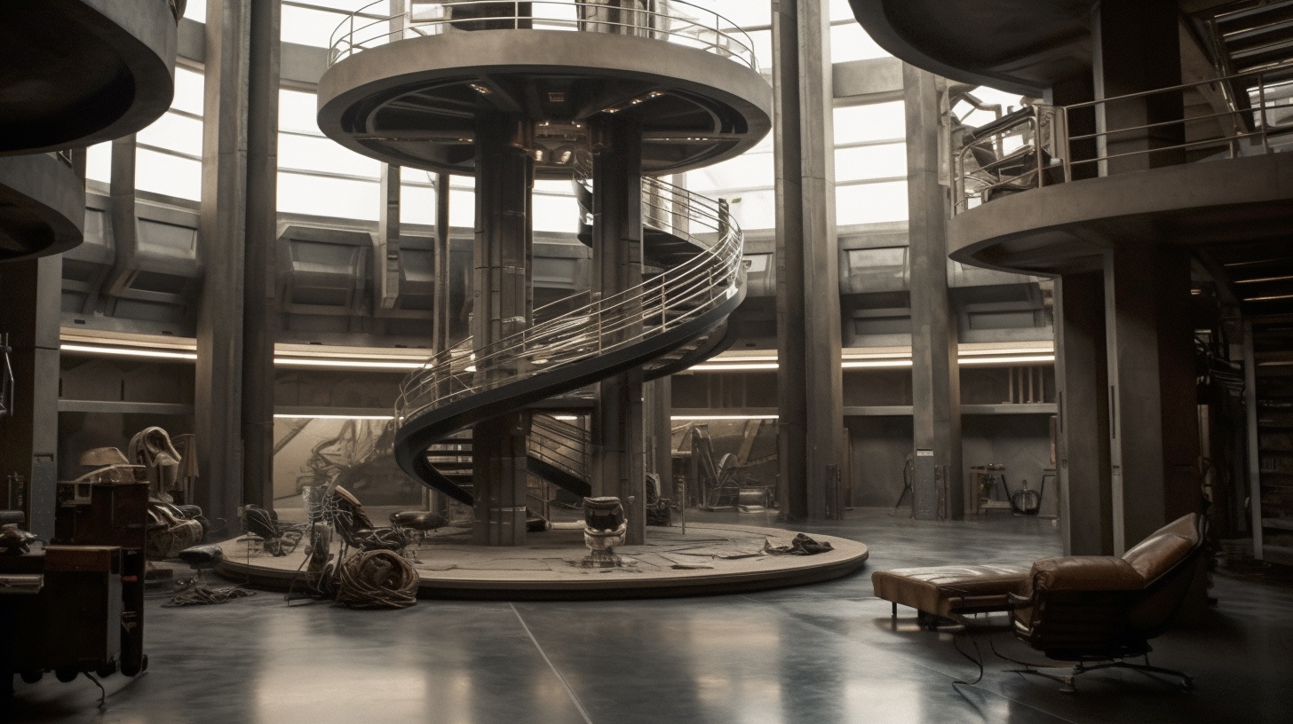 Renderman A detailed interior shot of the Silo from the TV seri 6448f429 27c5 4833 ad62 883d82345256