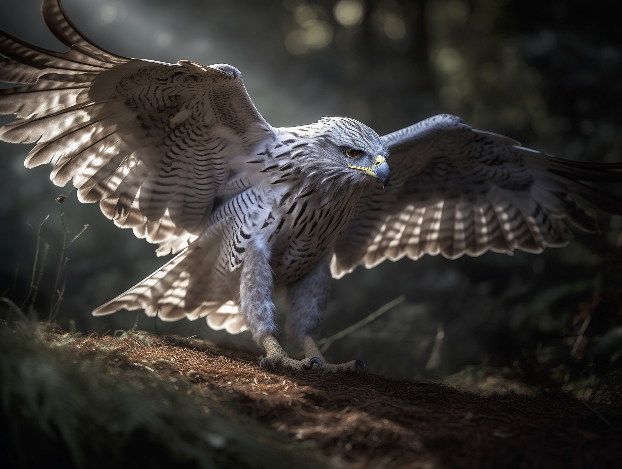 Renderman A highly detailed photograph of a majestic silver h d32294c0 ca67 495c 809f 385f775565a1 1