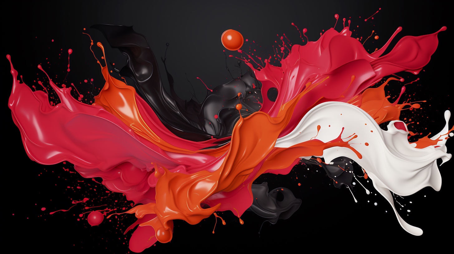 Renderman A vivid red paint splash striking a monochrome blac 5f40c3ac a1ac 4569 b805 152aeadf9439 1