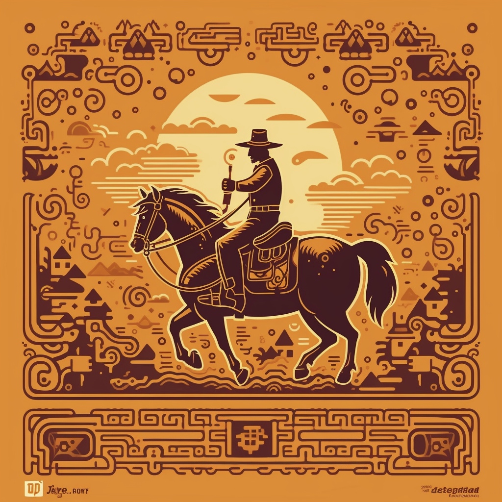 Renderman A western style QR code for the Twitter handle Buck 8a4ef365 f0d0 4e0b a50f d4d33b56f206 2