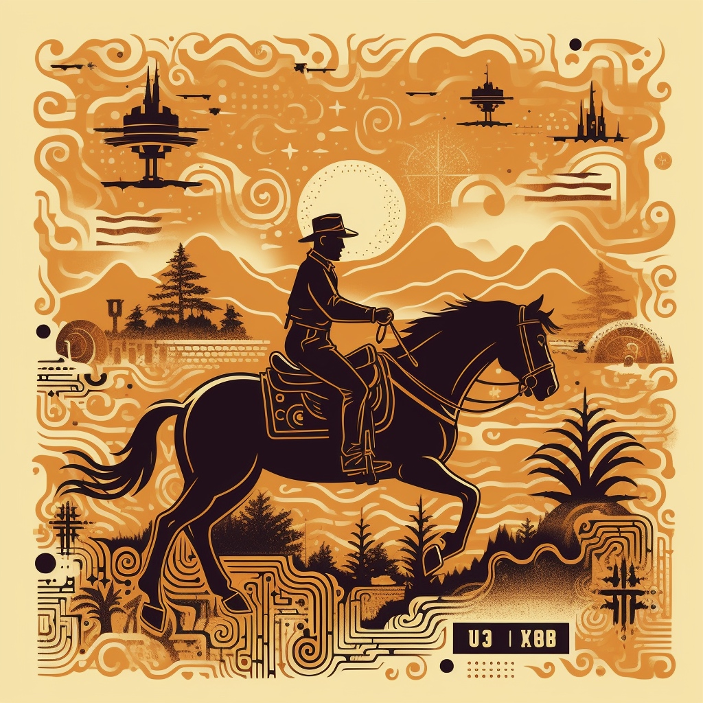 Renderman A western style QR code for the Twitter handle Buck fcfdf4fe a0ff 4556 98ad be2ba7f5e0bc 2