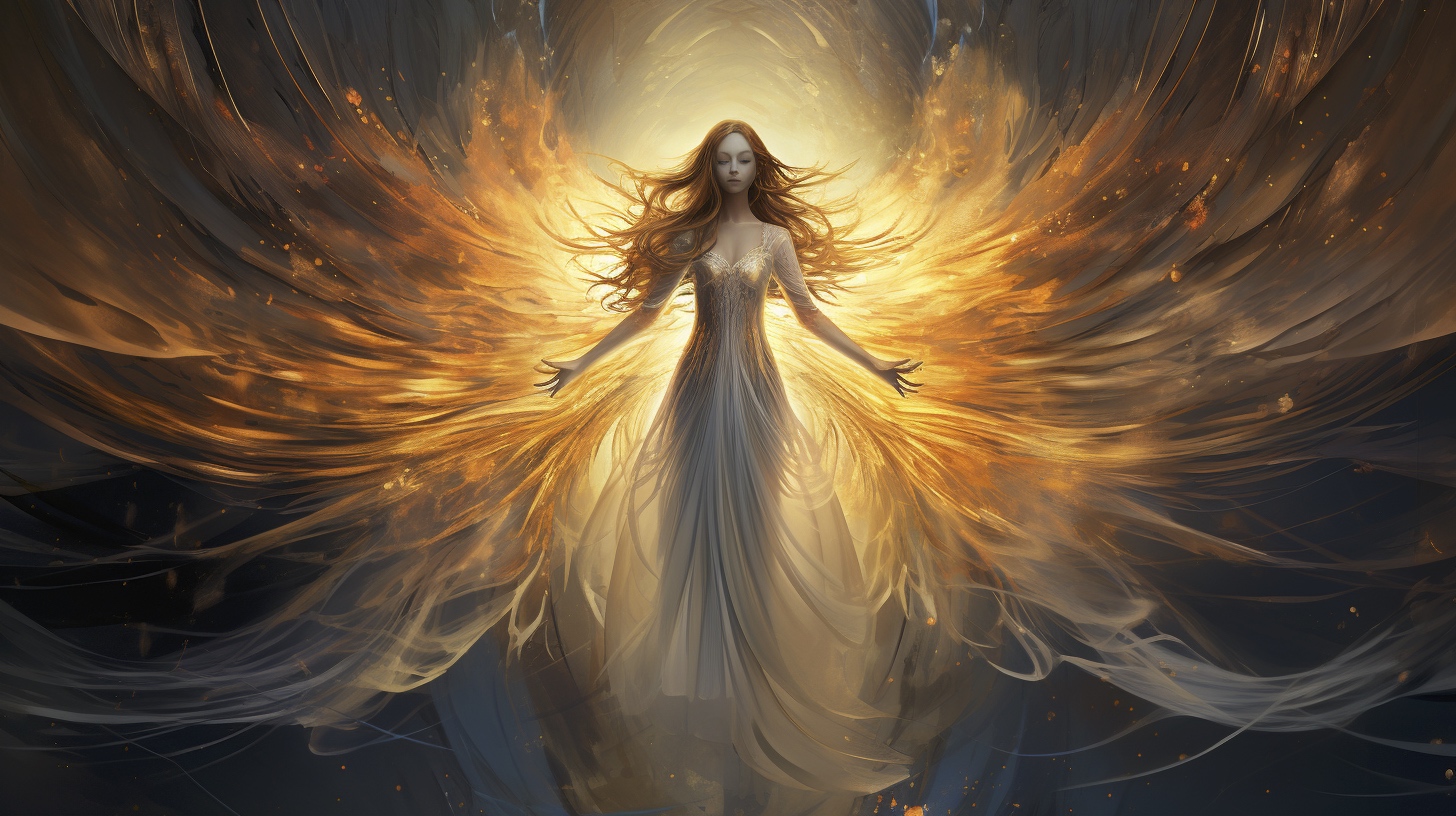 Renderman Abstract graphic of a beautiful angel embodying div 993f17f8 14a9 4515 b9ed 037475dd80d6 1