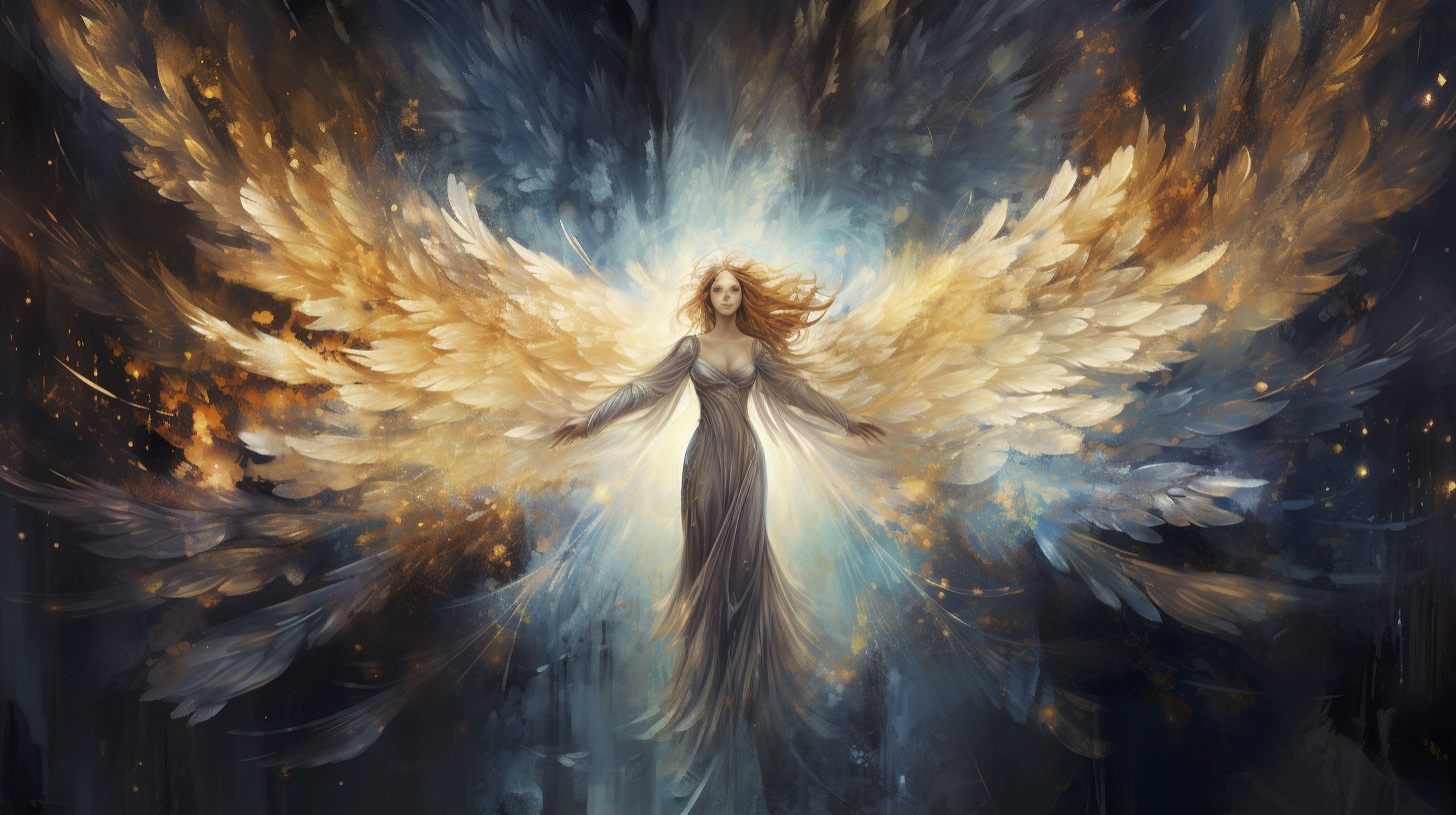 Renderman Abstract graphic of a beautiful angel embodying div 993f17f8 14a9 4515 b9ed 037475dd80d6 2