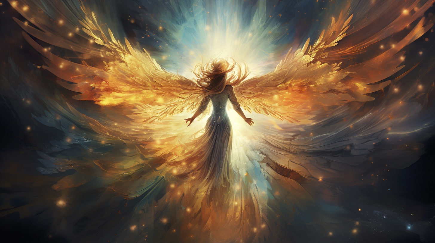 Renderman Abstract graphic of a beautiful angel embodying div 993f17f8 14a9 4515 b9ed 037475dd80d6 3