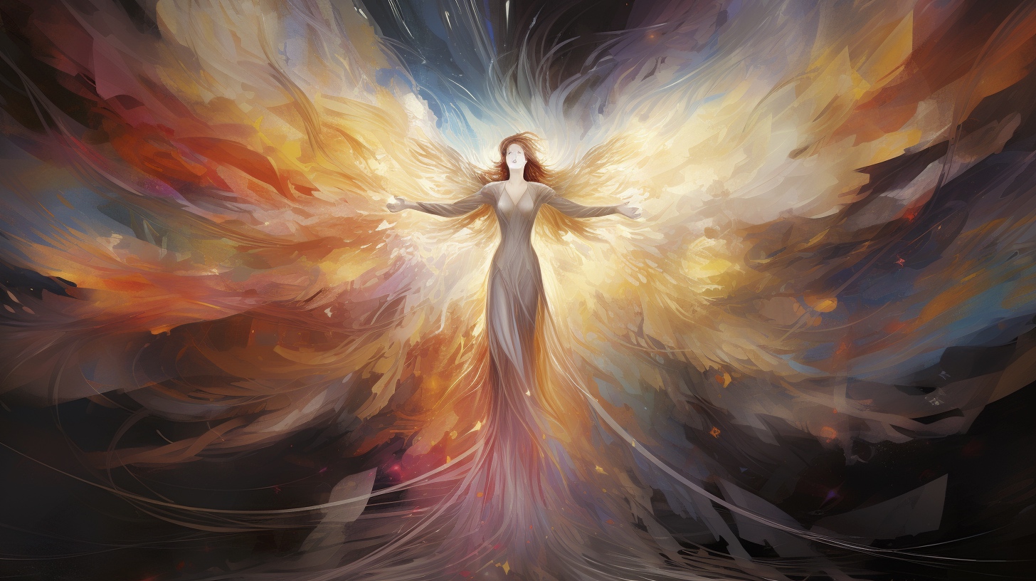 Renderman Abstract graphic of a beautiful angel embodying div f303bb3d c2e7 4de2 8c07 6a62ea8c7728 0