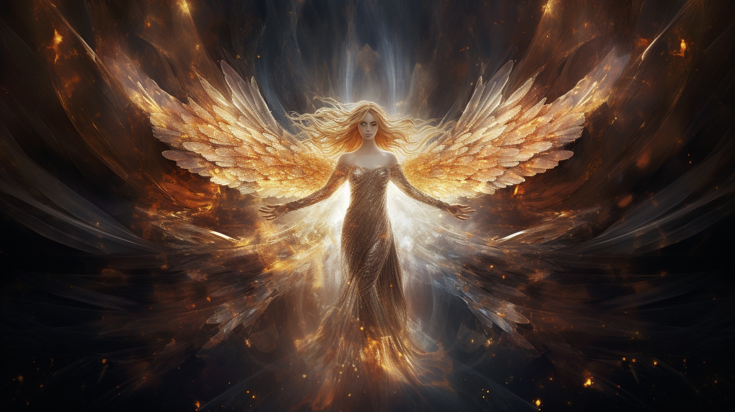 Renderman Abstract graphic of a beautiful angel embodying div f303bb3d c2e7 4de2 8c07 6a62ea8c7728 3