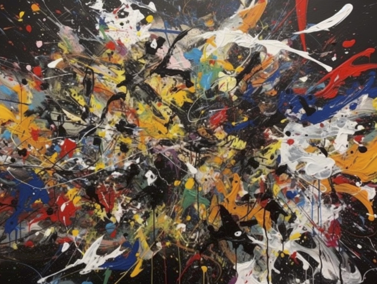 Renderman An abstract painting featuring a chaotic tangle of  e4df014f 8675 4324 8e4d 0222345feeb1 3