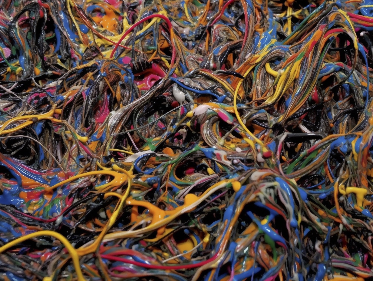 Renderman An abstract painting featuring a chaotic tangle of  f817688b 2dcd 4430 be58 8b827aebc7a8 1
