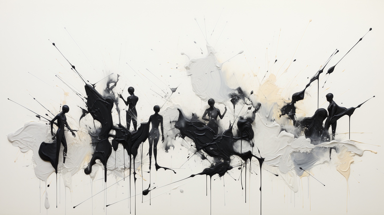 Renderman An abstract painting in black and white featuring a 0dae6fb8 cc89 446d bb0f 76b16d518cab 2