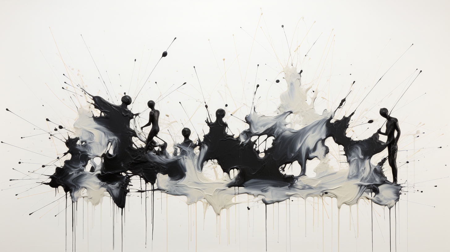 Renderman An abstract painting in black and white featuring a 0dae6fb8 cc89 446d bb0f 76b16d518cab 3