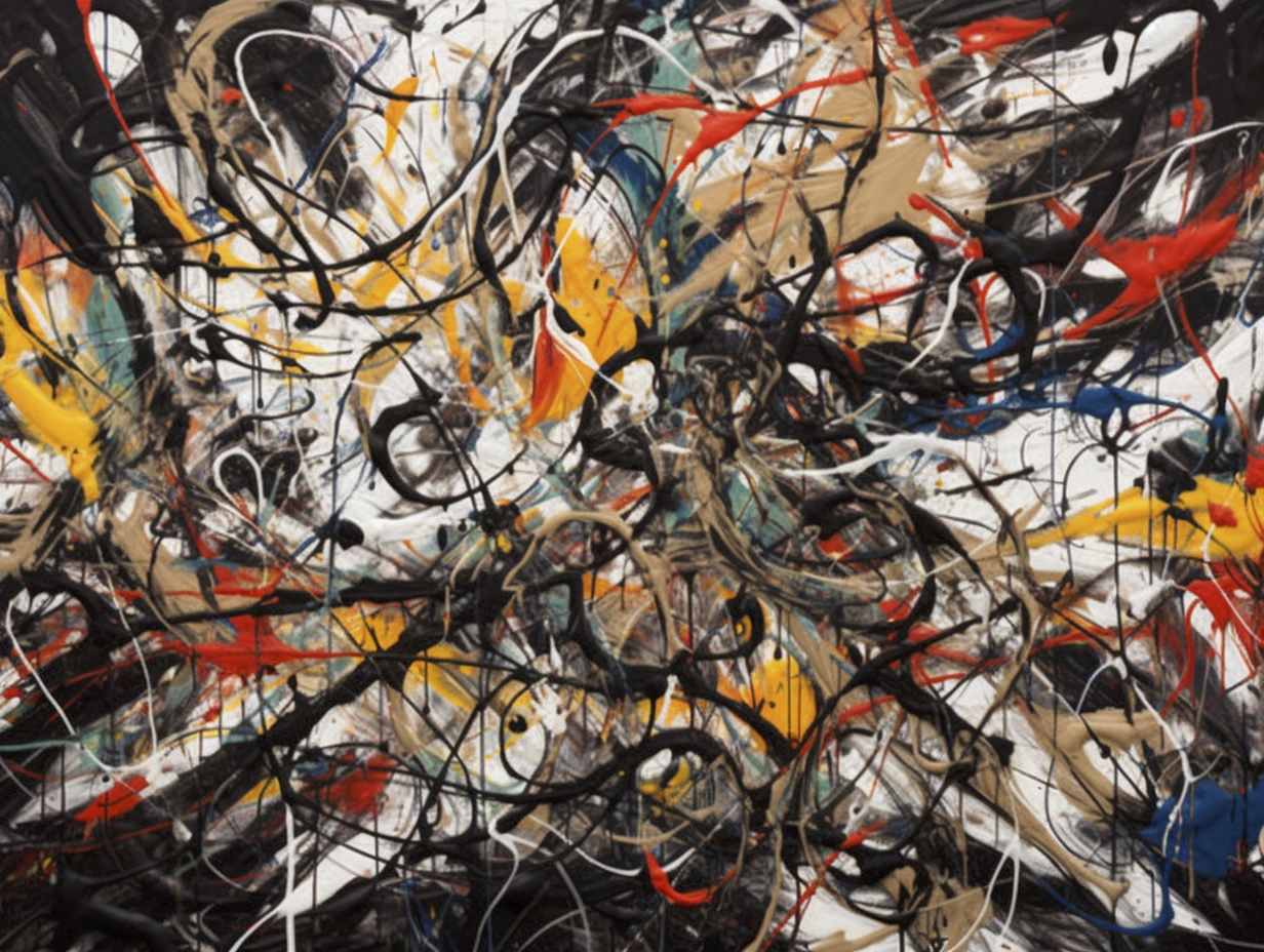 Renderman An abstract painting on pure white canvas featuring 17bd0724 16c2 4aa1 9c37 be8021f5d150 0
