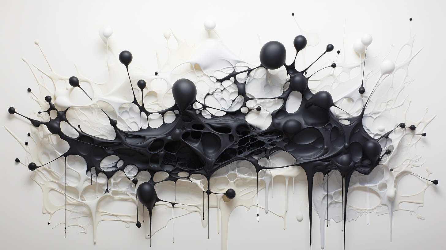 Renderman An abstract painting on pure white canvas featuring a d437c3d7 eaf9 42ef 9795 e3d982aee42b