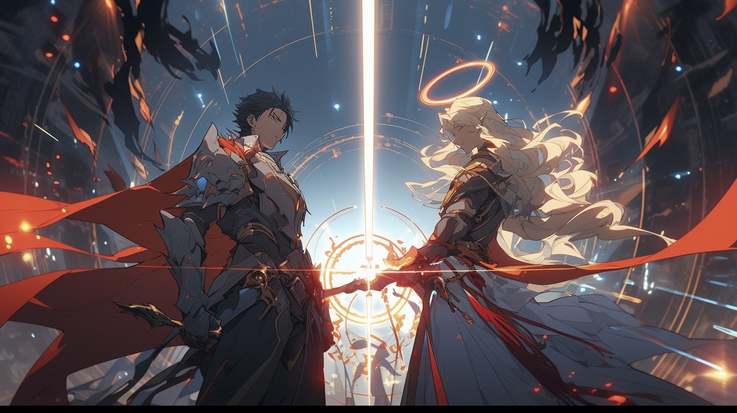 Renderman Anime battle scene featuring the Archangel Michael  d2aed83a c705 4612 b281 f7ad64e7f4b4 1