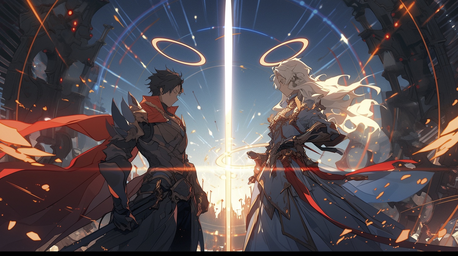 Renderman Anime battle scene featuring the Archangel Michael  d2aed83a c705 4612 b281 f7ad64e7f4b4 3