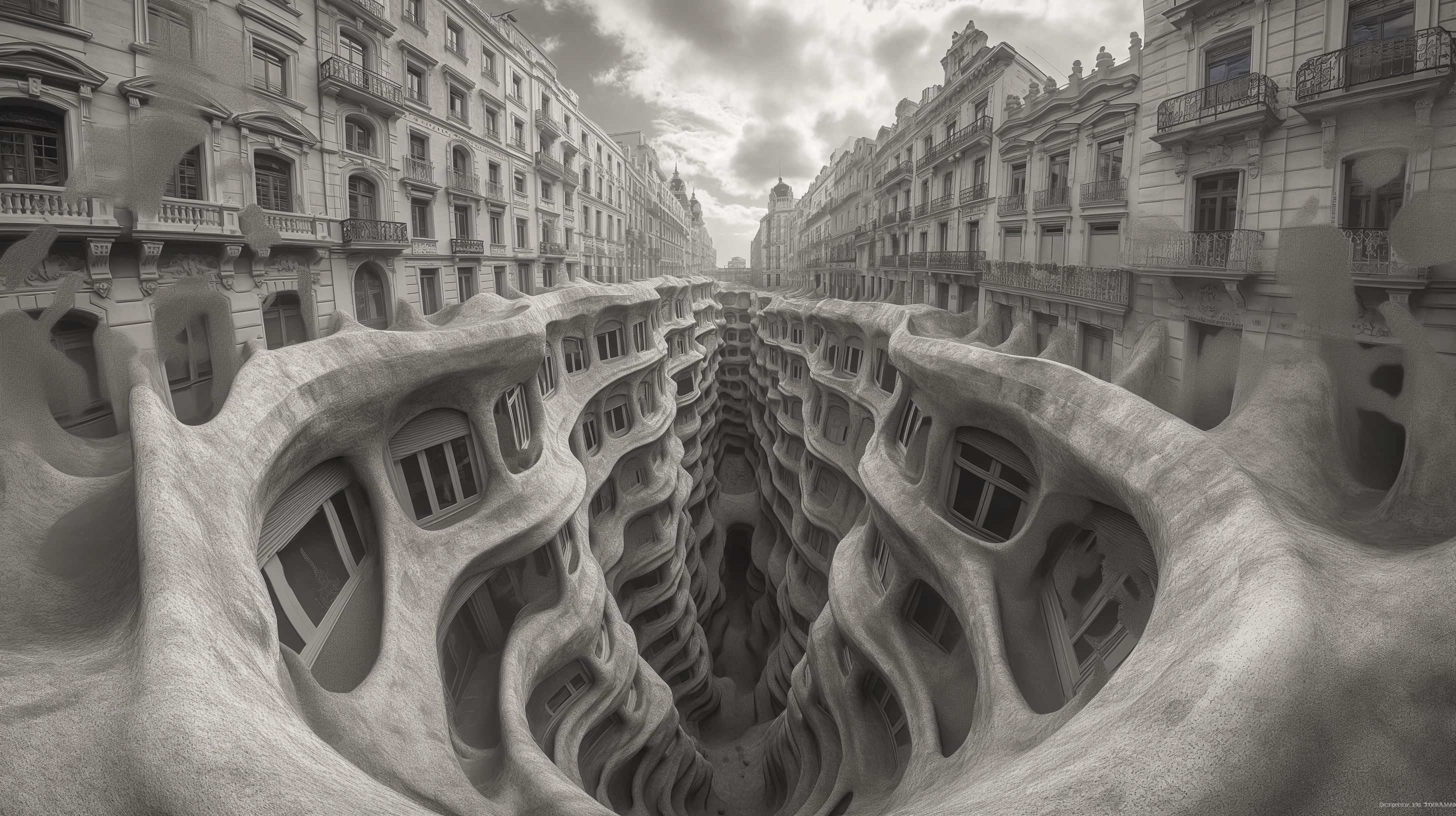 Renderman Antoni Gaud and M. C. Escher in the style of surreali 5d9dc672 6536 4ed6 a39c f119ab51de56