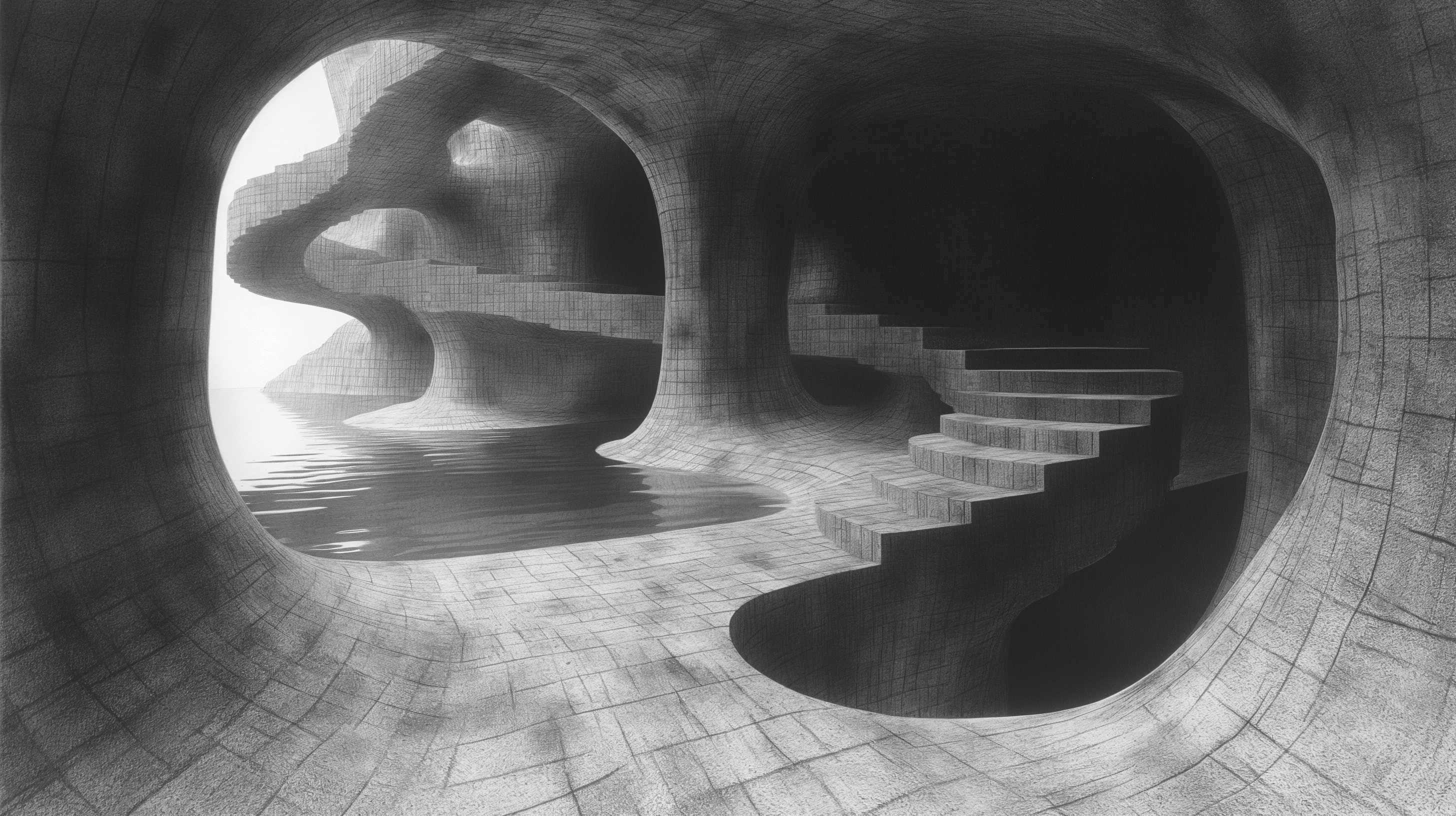 Renderman Antoni Gaud and M. C. Escher in the style of surreali 970d0e7f 065e 45b5 b37a da243cc375ca