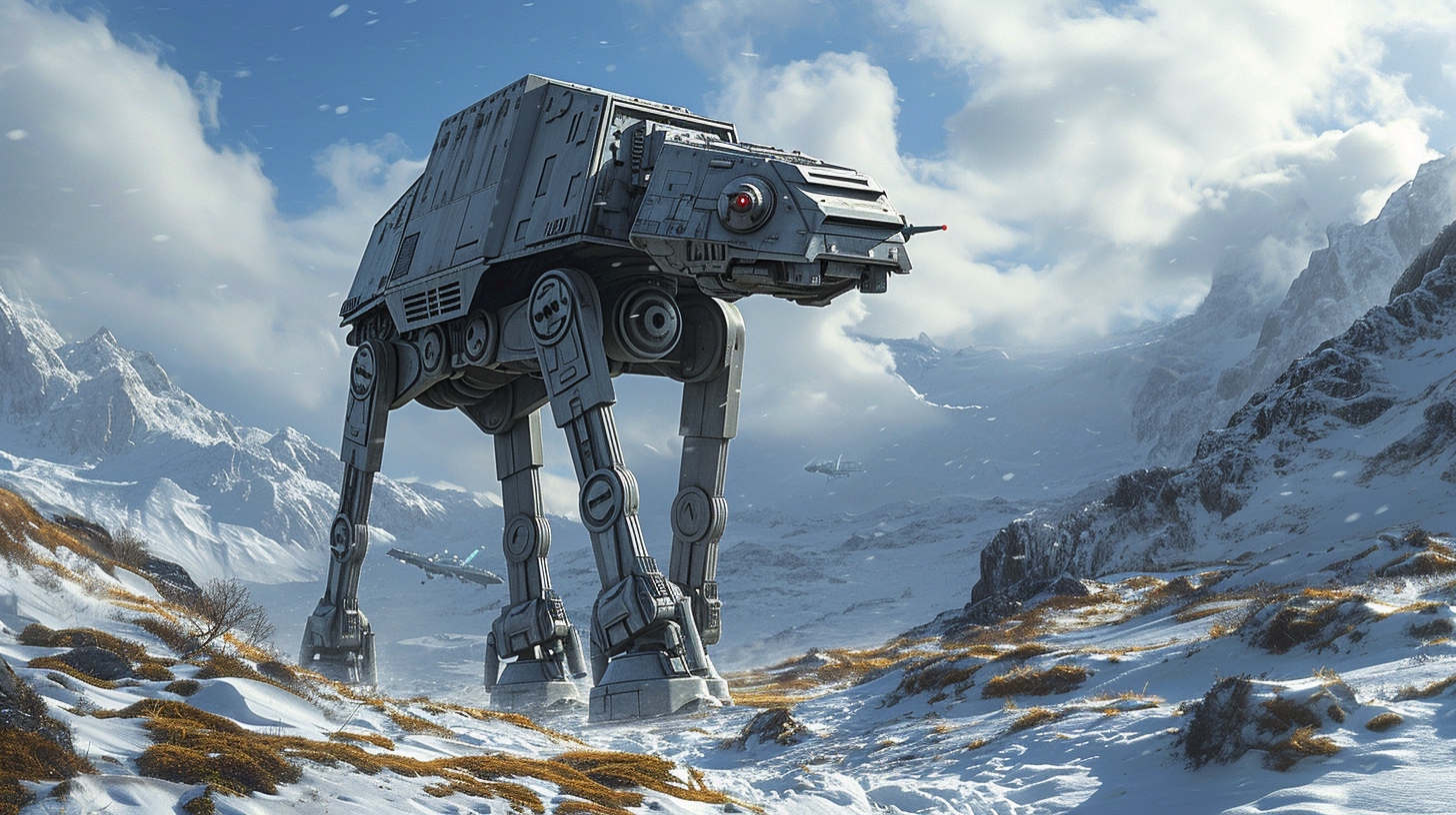 Renderman At At on Hoth in the snow dynamic action by Moebius 6c174c91 0b7b 4f89 ae67 808e17c207bd 3