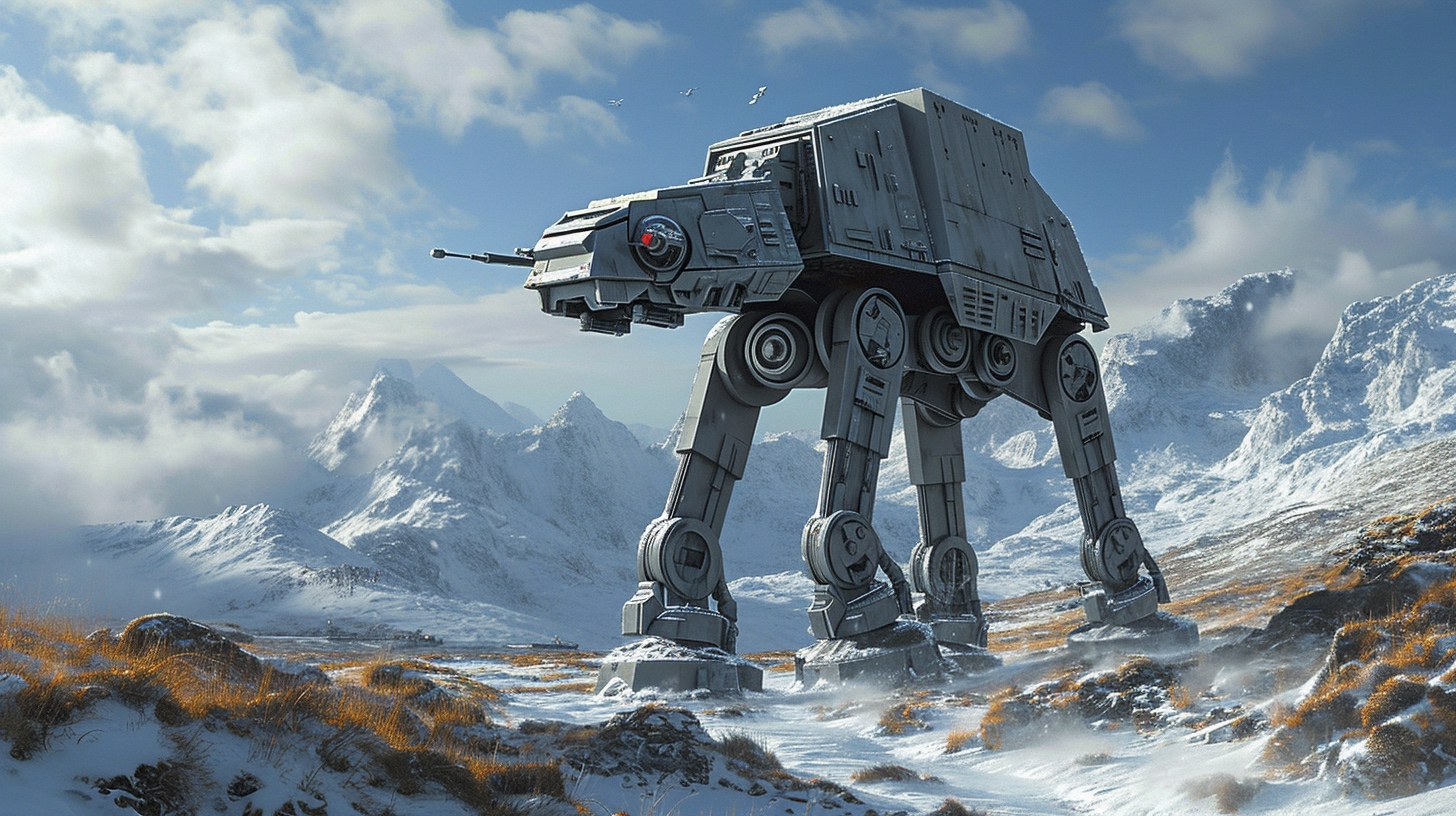Renderman At At on Hoth in the snow dynamic action by Moebius 8dec50f4 2656 4f59 a0bd 478432c8ce69 2