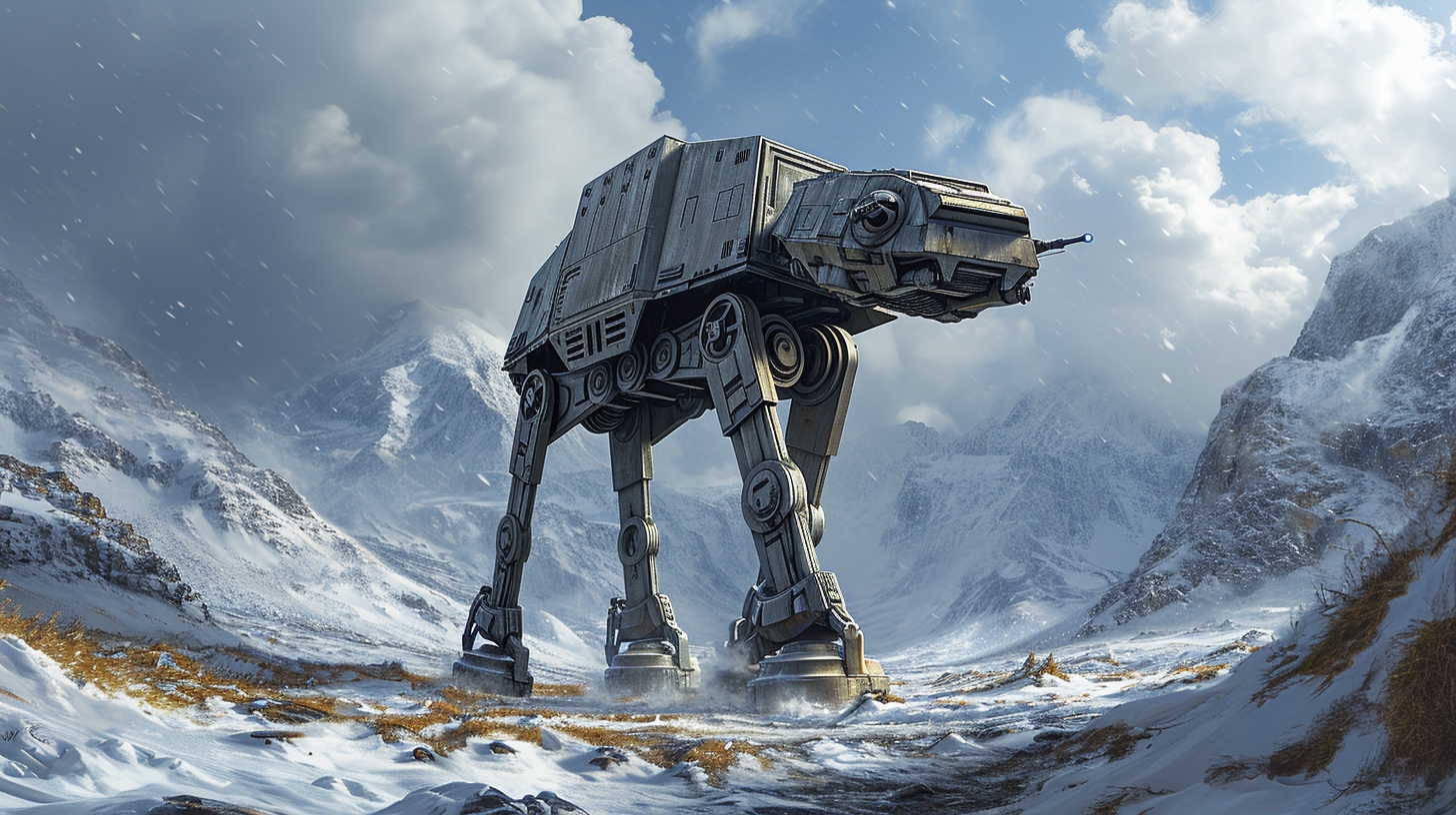 Renderman At At on Hoth in the snow dynamic action by Moebius a fefbf7aa 8187 4285 8cc9 0a4c7cb08464