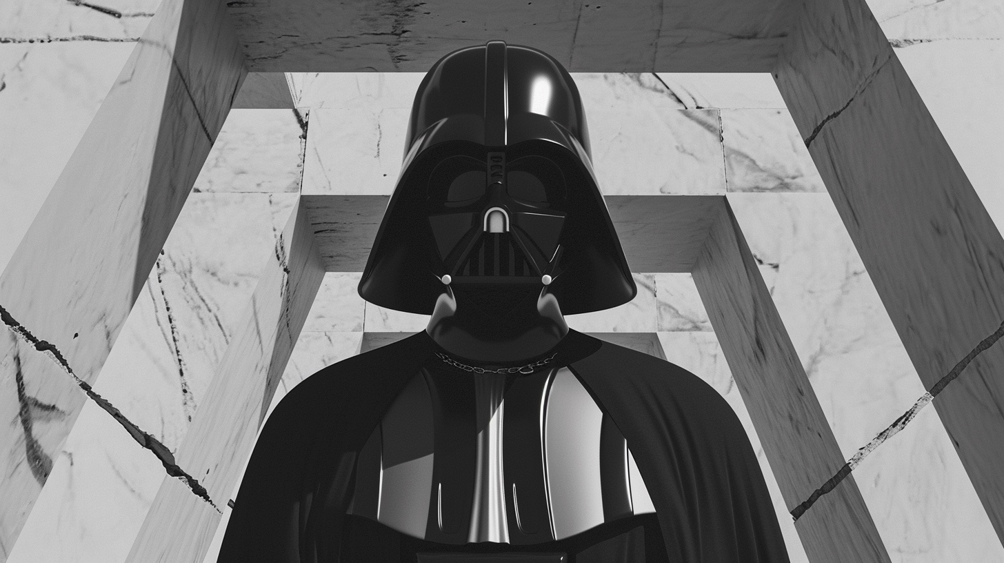 Renderman Darth Vader in the style of surrealism mixed with s 5a7a0826 ab7d 4800 8c5e 1cef35f863e1 1