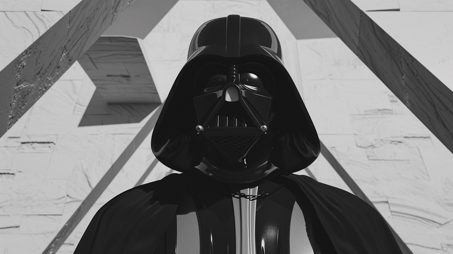 Renderman Darth Vader in the style of surrealism mixed with s 5a7a0826 ab7d 4800 8c5e 1cef35f863e1 2