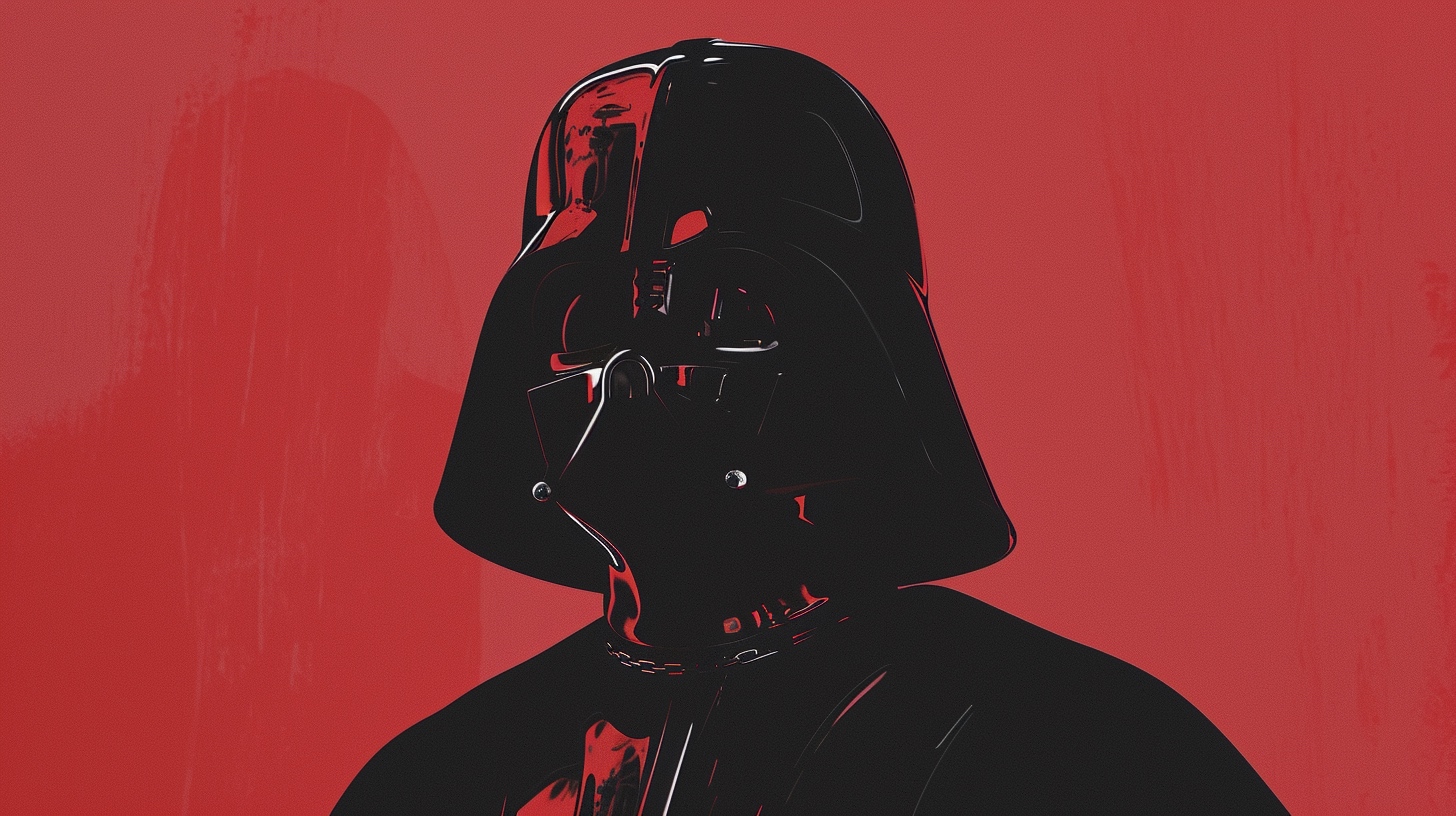 Renderman Darth Vader in the style of surrealism mixed with s 866972c2 0e7a 46a3 a990 2ac79b2c707b 0