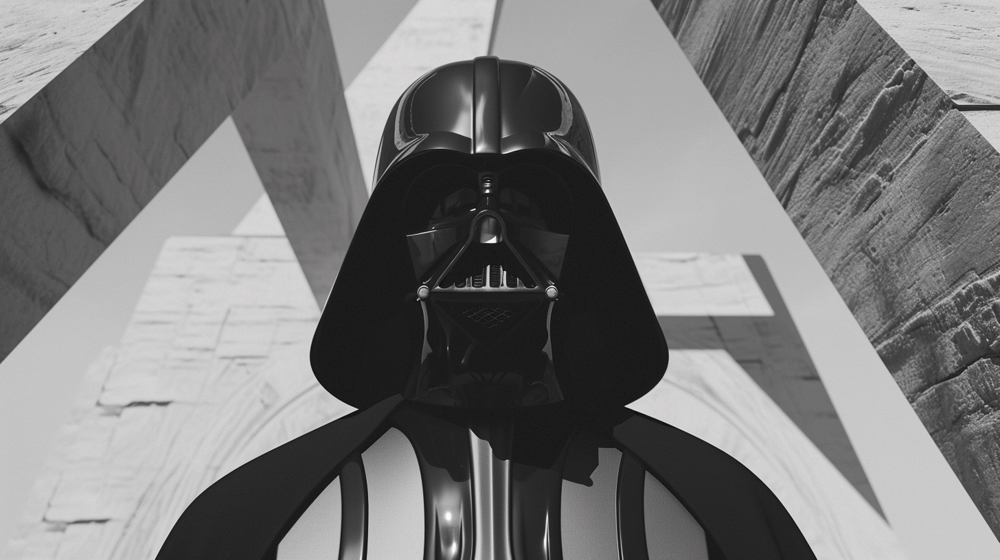 Renderman Darth Vader in the style of surrealism mixed with sup eb1c13b2 1ee2 4559 969f 3087d68d3d47