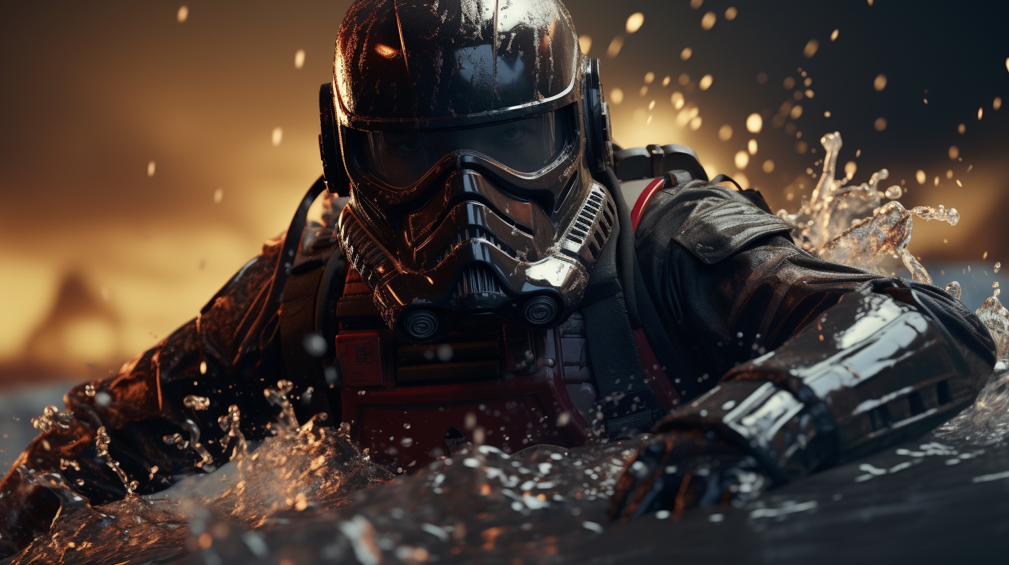 Renderman Darth Vader waterskiing Majestic Analog Horror Mode b08e529d 9de2 4df5 b58d b2142f98f816 0