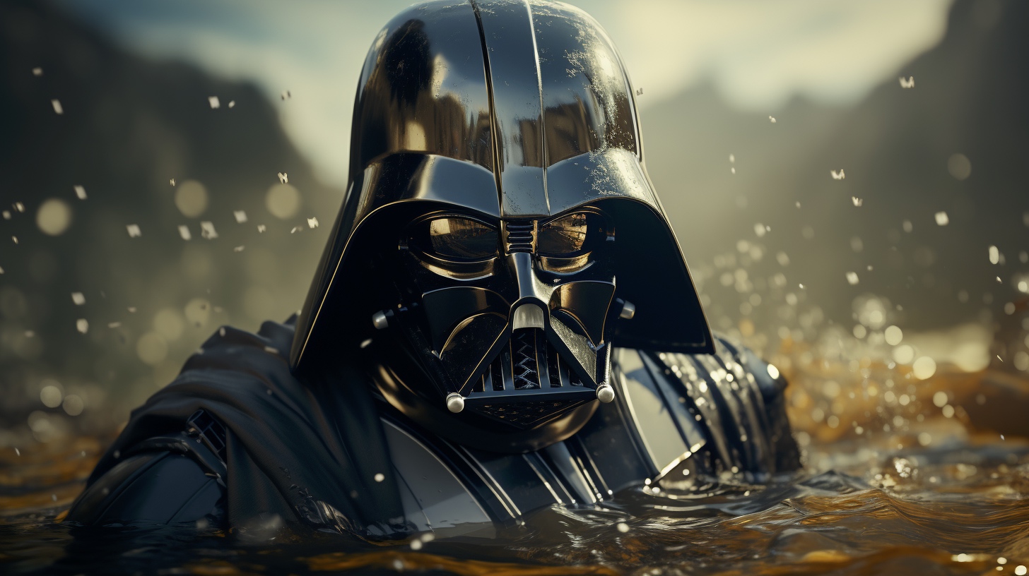 Renderman Darth Vader waterskiing Vibrant Classic  Geek ultra 9c3a3275 188b 4ef1 84d0 fdeda877f6aa 1