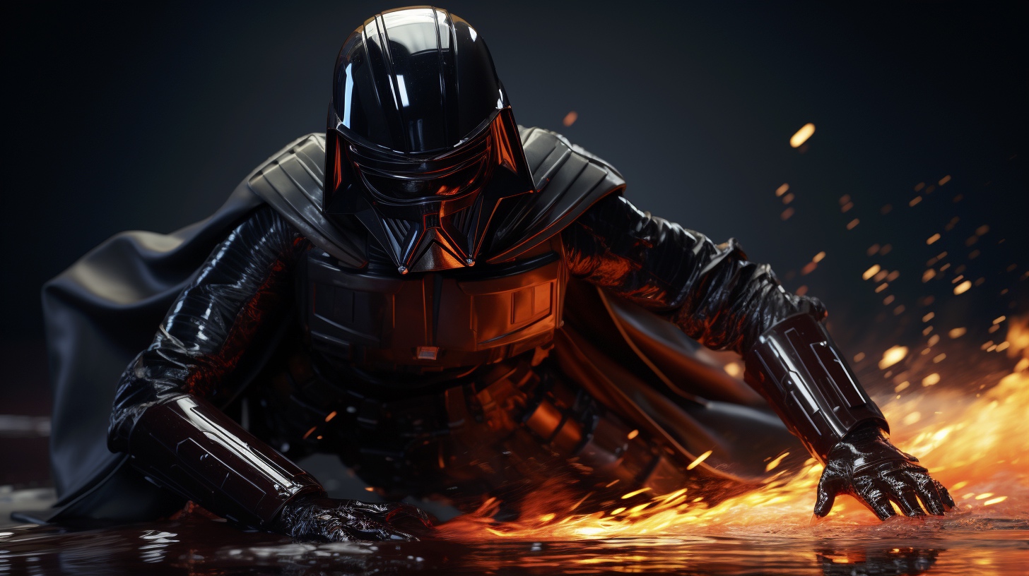 Renderman Darth Vader waterskiing minimalist Art Nouveau Gamine 41bfb23e a82d 40af 94f0 745428857bbf