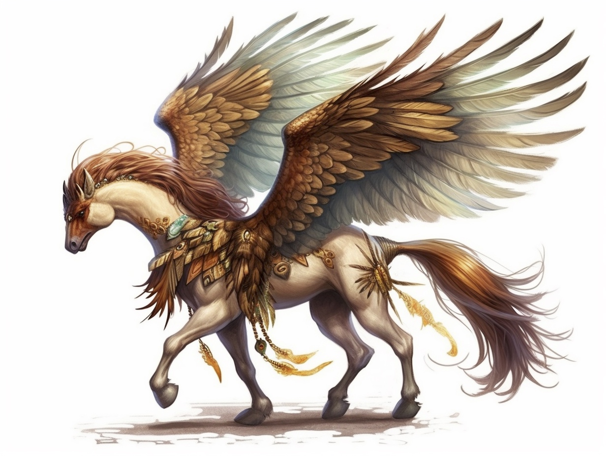 Renderman Design of a mythical creature that is half horse ha f2cc49ff 1201 4468 a3d4 b6201d77d86c 3
